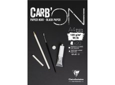 Carb'On blok za crtanje crni papir A4