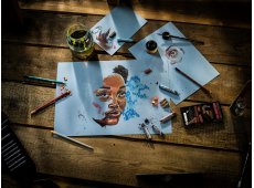 REMBRANDT MIX MEDIA BLOK TONED MYSTICAL BLUE
