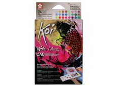 Sakura Koi akvarel set 24 metallic, fluo, perlaste boje