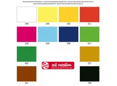 Ton karta -  set 12 kom, Vodotopive uljane pastele