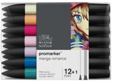 WINSOR & NEWTON PROMARKER MANGA ROMANCE SET 12+1