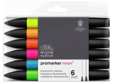 WINSOR & NEWTON NEON MARKER SET 6